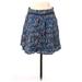 LC Lauren Conrad Casual Skirt: Blue Print Bottoms - Women's Size Medium