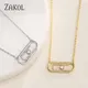 ZAKadvocate-Colliers pendentif trombone pour femmes et filles document en or chaîne en O exquise
