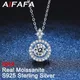 AIFAFA-Collier Pendentif en Moissanite group 1 Carat pour Femme Argent Sterling 100% Diamant