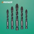 GREENER Cross Hex Tile Drill Bits Set Hard Alloy Triangle Porcelain Stone Glass Ceramic Concrete