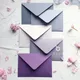 Enveloppes cadeaux pour documents série bleu gris violet enveloppes européennes solides pour carte