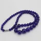 Collier en pierre d'améthyste nouvel arrivage perles rondes en cristal violet longs accessoires