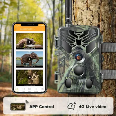 Caméra de chasse 4G 30mp HC810PRO sans fil avec Vision nocturne contrôle par application