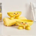 Boîte à savon en forme de petit canard jaune 1 pièce étagère de salle de bain dessin animé