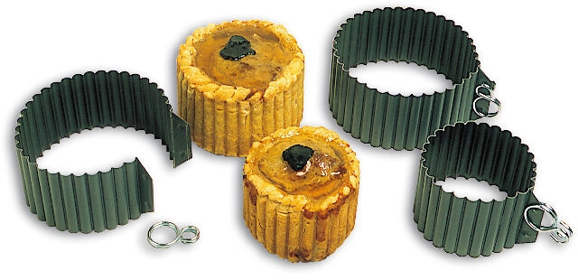 Matfer Exopan geriffelte, runde Pastetenform, Höhe 5 cm, Durchmesser 6.5 cm (331264) Image