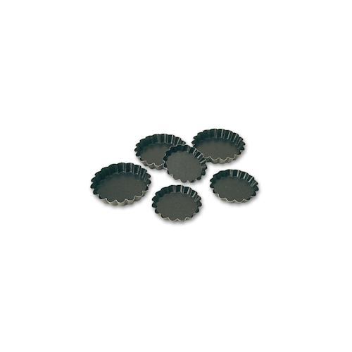 Matfer Exopan 25 geriffelte, runde Törtchenformen, 8 cm (332655)