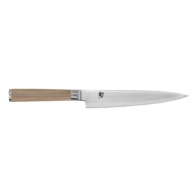 Shun 6" Utility Knife w/ Blonde Pakkawood Handle, Stainless Steel
