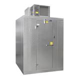 Norlake KODF77810-C Kold Locker Outdoor Walk-In Freezer w/ Right Hinge Door - Top Mount Compressor, 8' x 10' x 7' 7"H, Floor, White