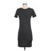 H&M Casual Dress - Bodycon: Black Marled Dresses - Women's Size Small