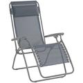 Lafuma Mobilier - Fauteuil Relax Jardin - Chaise Longue Zéro Gravité - Rt 2 - Velio - Gris Silex