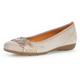 Ballerina GABOR Gr. 41, grau (taupe) Damen Schuhe Ballerinas