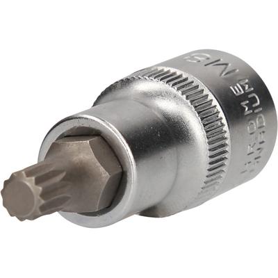 Brilliant Tools 1/2' Vielzahn-Bit-Stecknuss, 55 mm lang, M8 Bit-Schraubendreher,Steckschlüsseleinsatz BT022932 Image