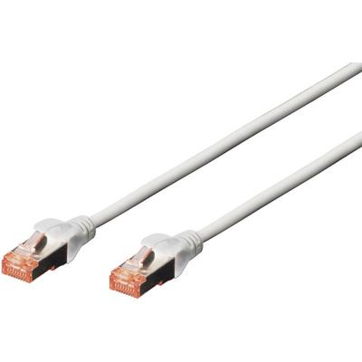 DK-1644-020 RJ45 Netzwerkkabel, Patchkabel cat 6 s/ftp 2.00 m Grau Halogenfrei, verdrillte p