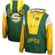 "Mitchell & Ness pour homme vert/or Seattle Supersonics Hardwood Classics Highlight Reel Windbreaker Hoodie Half-Zip Jacket"