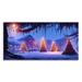 The Holiday Aisle® Christmas Winter Wonderland, Snowy Landscape, Xmas Art, Acrylic Graphic Art Print, Holiday Wall D Metal in Blue | Wayfair