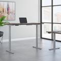 Bush Business Furniture Move 60 Series Height Adjustable Standing Desk Wood/Metal in Gray | 47.68 H x 47.59 W x 23.62 D in | Wayfair M6S4824SGSK