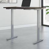 Bush Business Furniture Move 60 Series Height Adjustable Standing Desk Wood/Metal in Gray/Brown | 47.68 H x 47.59 W x 23.62 D in | Wayfair