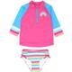 Hatley - Schwimmanzug Rainbow Stripe 2-Teilig In Fuchsia, Gr.146/152