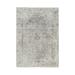 Shahbanu Rugs Gray, Broken Persian Design, Wool And Pure Silk Hand Knotted, Oriental Rug (5'1" x 7'0") - 5'1" x 7'0"