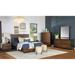 Gracia Walnut 4-piece Bedroom Set with 2 Nightstands and Chest