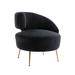Accent Open Back Chair Arm Chairs Modern Polyester Padded Seat Leisure Single Chair