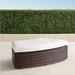 Pasadena Curved Ottoman in Bronze Finish - Rumor Stone, Standard - Frontgate