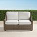 Ashby Loveseat with Cushions in Putty Finish - Cara Stripe Air Blue, Standard - Frontgate