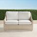 Ashby Loveseat with Cushions in Shell Finish - Resort Stripe Aruba - Frontgate