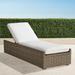 Ashby Chaise with Cushions in Putty Finish - Glacier with Canvas Piping, Standard - Frontgate