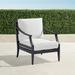 Trelon Aluminum Lounge Chair in Matte Black Finish - Linen Flax - Frontgate