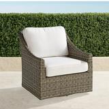 Ashby Swivel Lounge Chair with Cushions in Putty Finish - Paloma Medallion Indigo, Standard - Frontgate