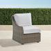 Ashby Left-facing Chair with Cushions in Putty Finish - Resort Stripe Glacier - Frontgate