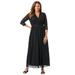 Plus Size Women's Stretch Lace Maxi Dress by Jessica London in Black (Size 14 W)