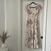 Free People Dresses | Free People Ivory Floral Midi Dress | Color: Pink/White | Size: 6