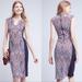 Anthropologie Dresses | Anthropologie Hd In Paris Cleo Jacquard Sheath Large | Color: Blue/Red | Size: L