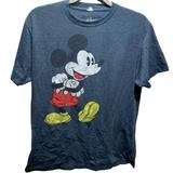 Disney Shirts | Disney Mickey Mouse Blue T-Shirt Men’s Medium | Color: Blue | Size: M