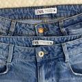 Zara Jeans | Bundle 2 Zara Denim Jeans Size Us 8 Straight Jeans Light Denim Wash High Rise | Color: Blue | Size: 8