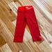 Nike Pants & Jumpsuits | Nike X-Small Crops Red | Color: Black/Red | Size: Xs