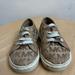 Michael Kors Shoes | Michael Kors Toddler Sized 5 Sneakers Tennis Shoes Mk Logo Elastic Laces Euc | Color: Brown/Tan | Size: 5bb
