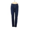 Old Navy Jeans - Mid/Reg Rise Skinny Leg Denim: Blue Bottoms - Women's Size 2 - Dark Wash