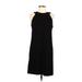 INC International Concepts Casual Dress - Shift Crew Neck Sleeveless: Black Print Dresses - Women's Size 8