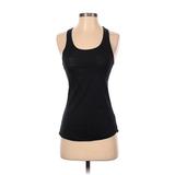 Life Fitness Active Tank Top: Black Solid Activewear - Women's Size Small