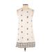 Forever 21 Casual Dress - Shift: Ivory Paisley Dresses - Women's Size Small