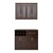 NewAge Home Bar Espresso 5-Piece Cabinet Set