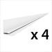 Proslat 8 ft. PROCORE PVC Slatwall Top Trim (4-Pack)