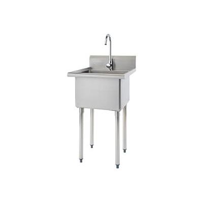Trinity Basics Stainless Steel Utility Sink with Faucet