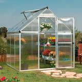 Palram - Canopia Mythos 6' x 6' Hobby Greenhouse (Silver)