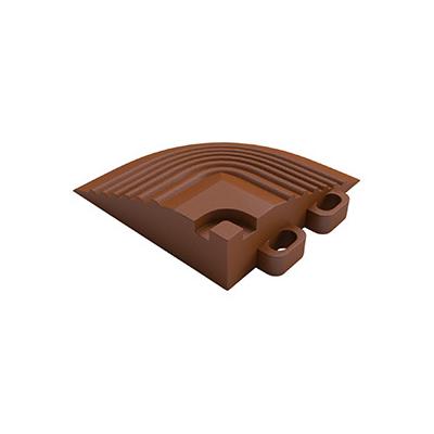 Swisstrax Pro Chocolate Brown Garage Floor Tile Corner (4-Pack)