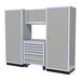 Moduline 4-Piece Aluminum Garage Cabinet Set (Light Grey)
