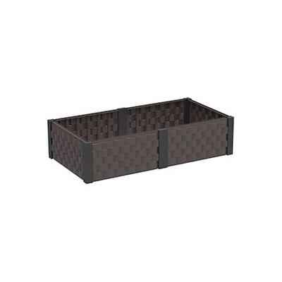 DuraMax Rectangle Garden Bed Brown and Black